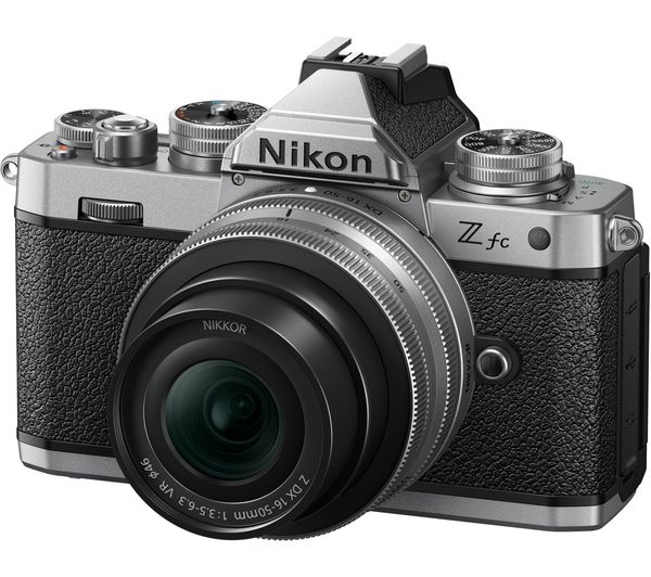 Nikon Z Fc Mirrorless Camera With Nikkor Z Dx 16 50 Mm F 35 63 Vr Lens Silver