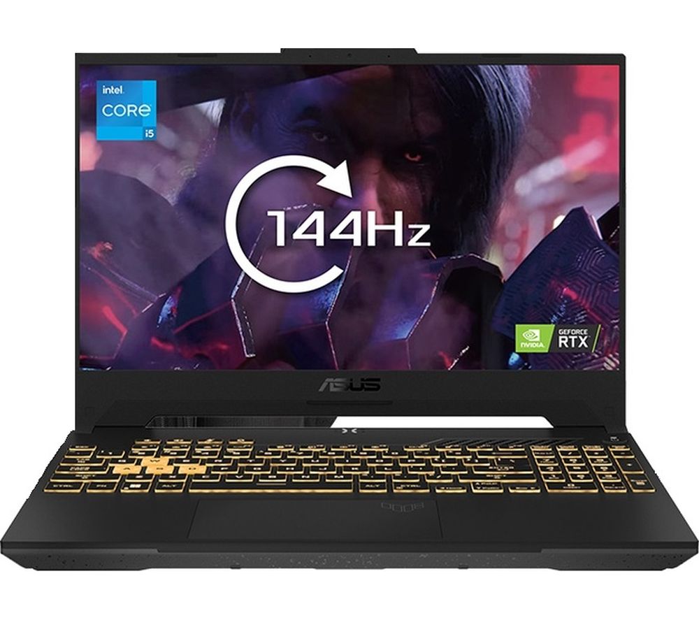 TUF Gaming F15 15.6" Gaming Laptop - Intel® Core™ i5, RTX 3050, 512 GB SSD