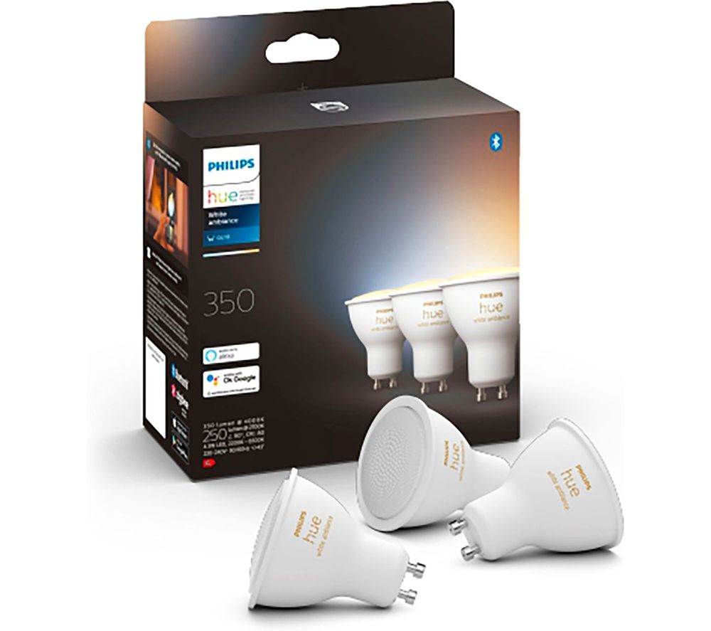 White Ambiance Smart LED Spotlight - GU10, Triple Pack