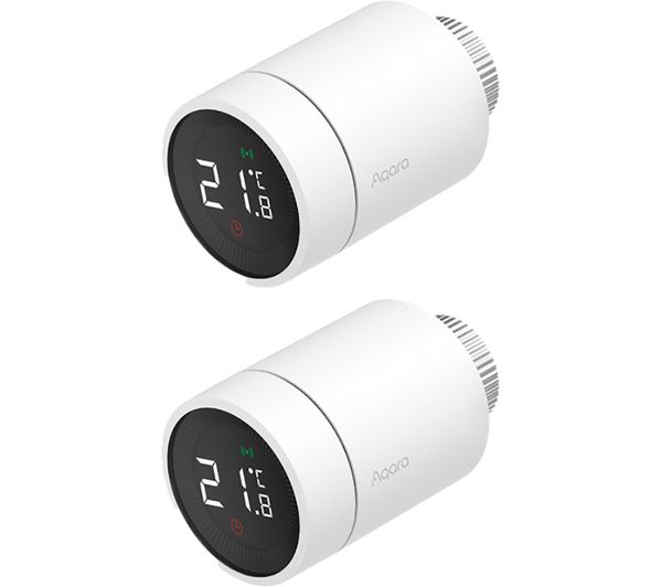 Aqara E1 Wireless Smart Radiator Thermostat Twin Pack