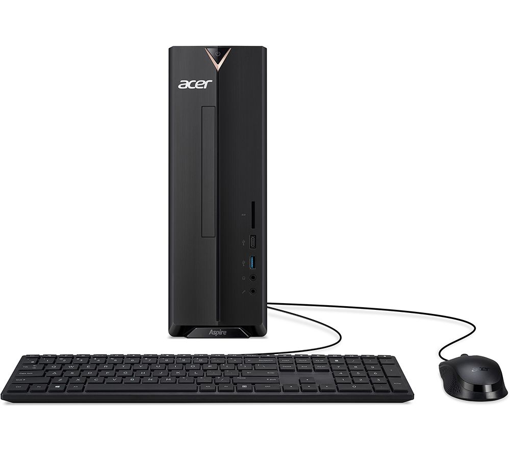 Aspire XC-840 Desktop PC - Intel® Celeron®, 256 GB SDD, Black