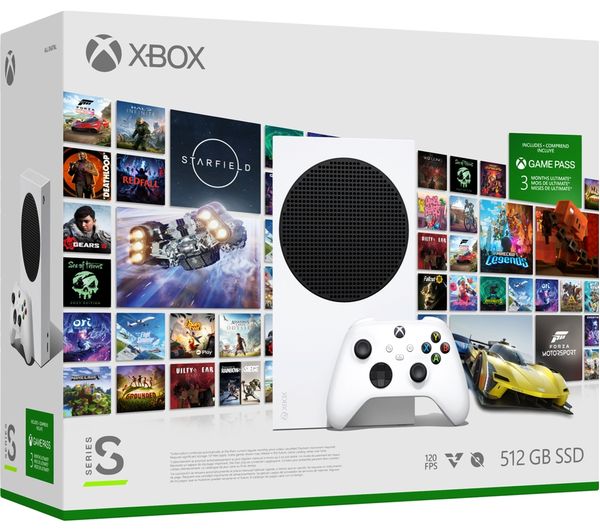 Image of MICROSOFT Xbox Series S & 3 Months of Xbox Game Pass Ultimate Bundle - 512 GB SSD