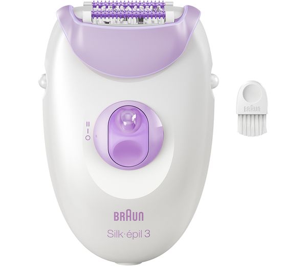 Braun Silk épil Series 3 3 000 Epilator White Purple