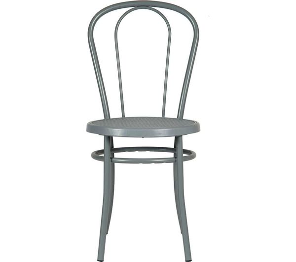 Teknik Urban Bistro Metal Chair Dove Grey Set Of 4