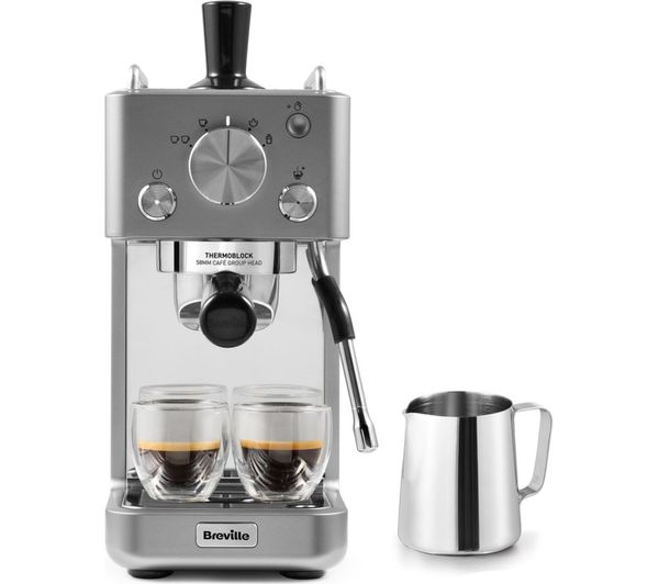 Breville Barista Slimline Vcf185 Espresso Machine Stainless Steel