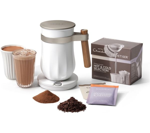 An image of HOTEL CHOCOLAT All-New Velvetiser Drinking Chocolate Machine - Chalk