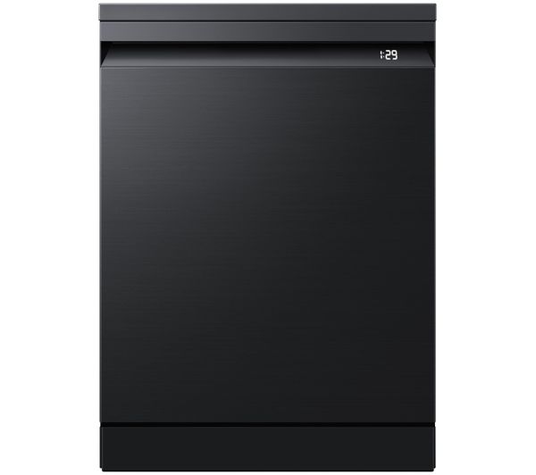 An image of SAMSUNG Series 8 WaterJet Clean DW80H77YBFFU4 Full-size WiFi-enabled Dishwasher - Black