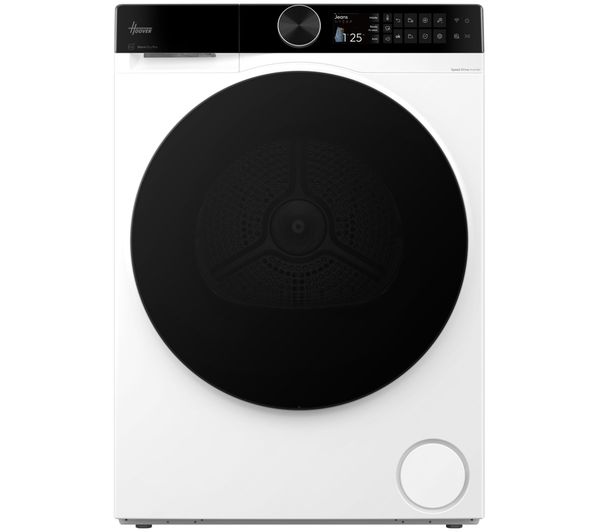 An image of HOOVER Pro Dry Series 7 HBQ 10N4BX-80 WiFi-enabled 10 kg Heat Pump Tumble Dryer - White