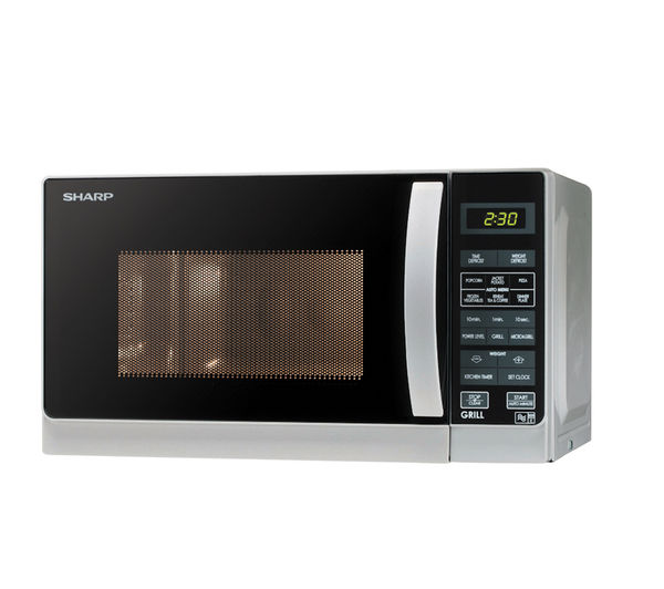 R662SLM 20L MICROWAV SHARP R662SLM Microwave with Grill Silver