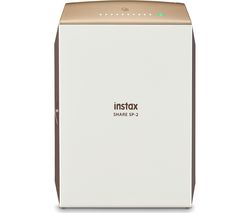 INSTAX Share SP-2 Photo Printer & 10 Shot Bundle - Gold