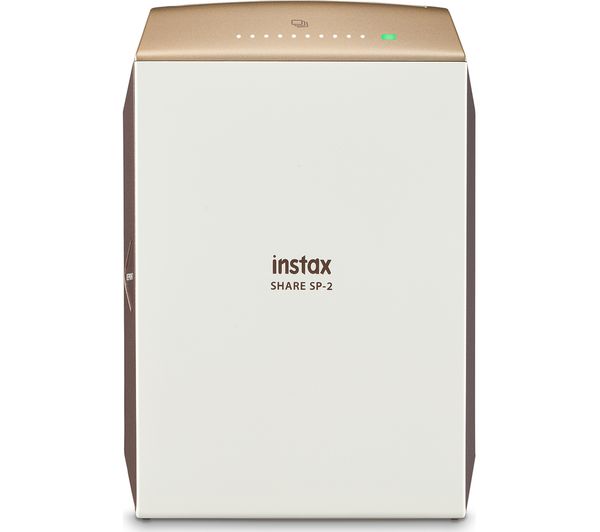 INSTAX Share SP-2 Photo Printer & 10 Shot Bundle - Gold, Gold