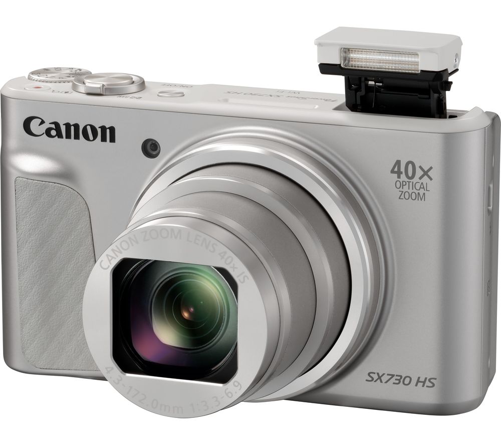 CANON PowerShot SX730 HS Superzoom Compact Camera – Silver, Silver