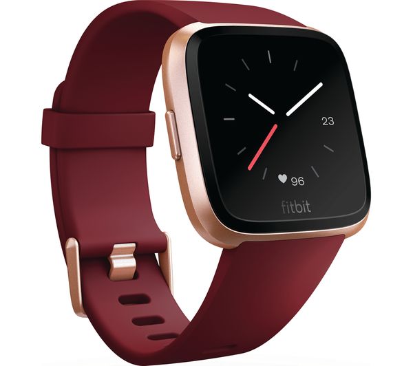 Fitbit versa rose gold and ruby on sale