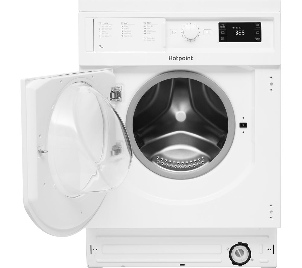 HOTPOINT BI WMHG 71484 UK Integrated 7 kg 1400 Spin Washing Machine, White Review