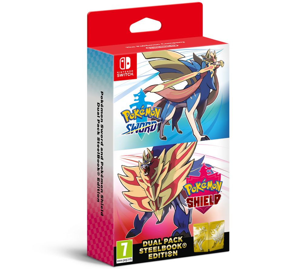 NINTENDO SWITCH Pokemon Sword & Shield Dual Pack - Steelbook Edition