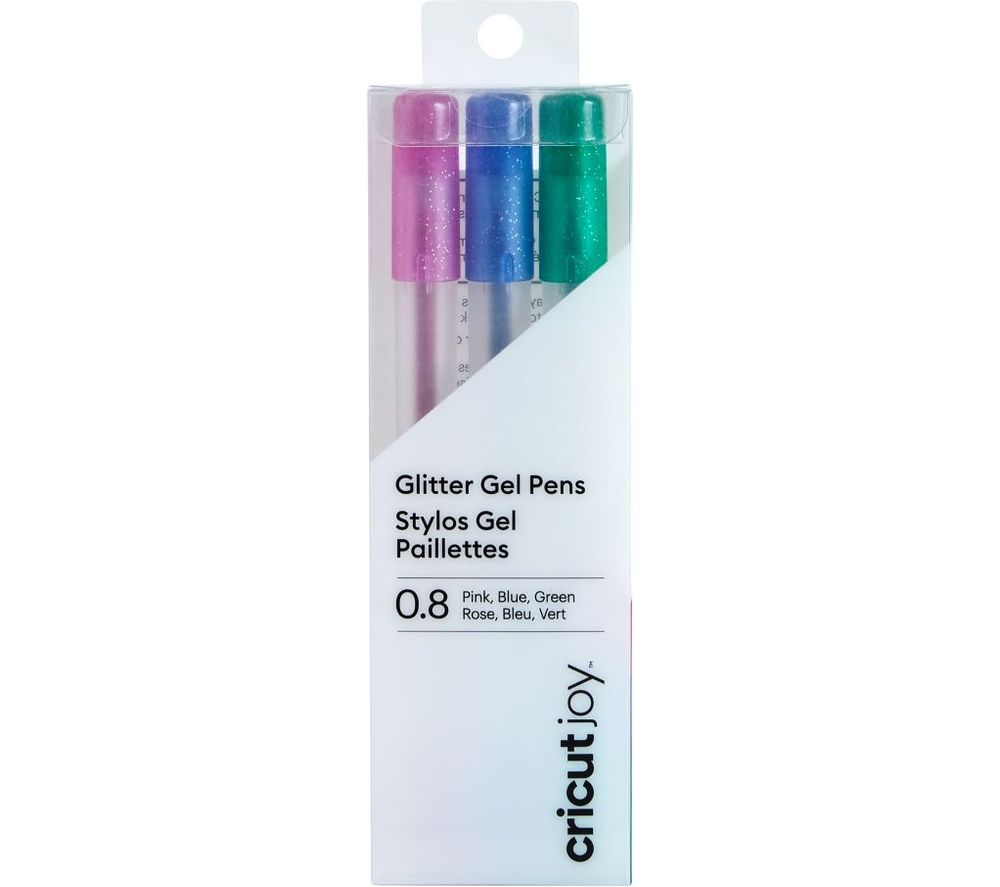 CRICUT Joy Glitter Gel Pens Pink, Blue & Green Fast Delivery Currysie