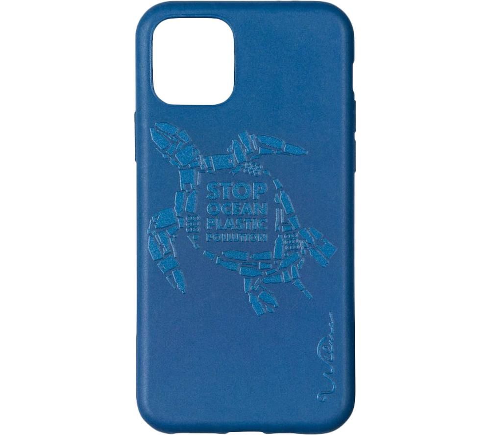 Stop Ocean Plastic Pollution Turtle iPhone 11 Pro Case - Blue