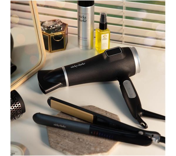 nicky clarke hair dryer and straightener set