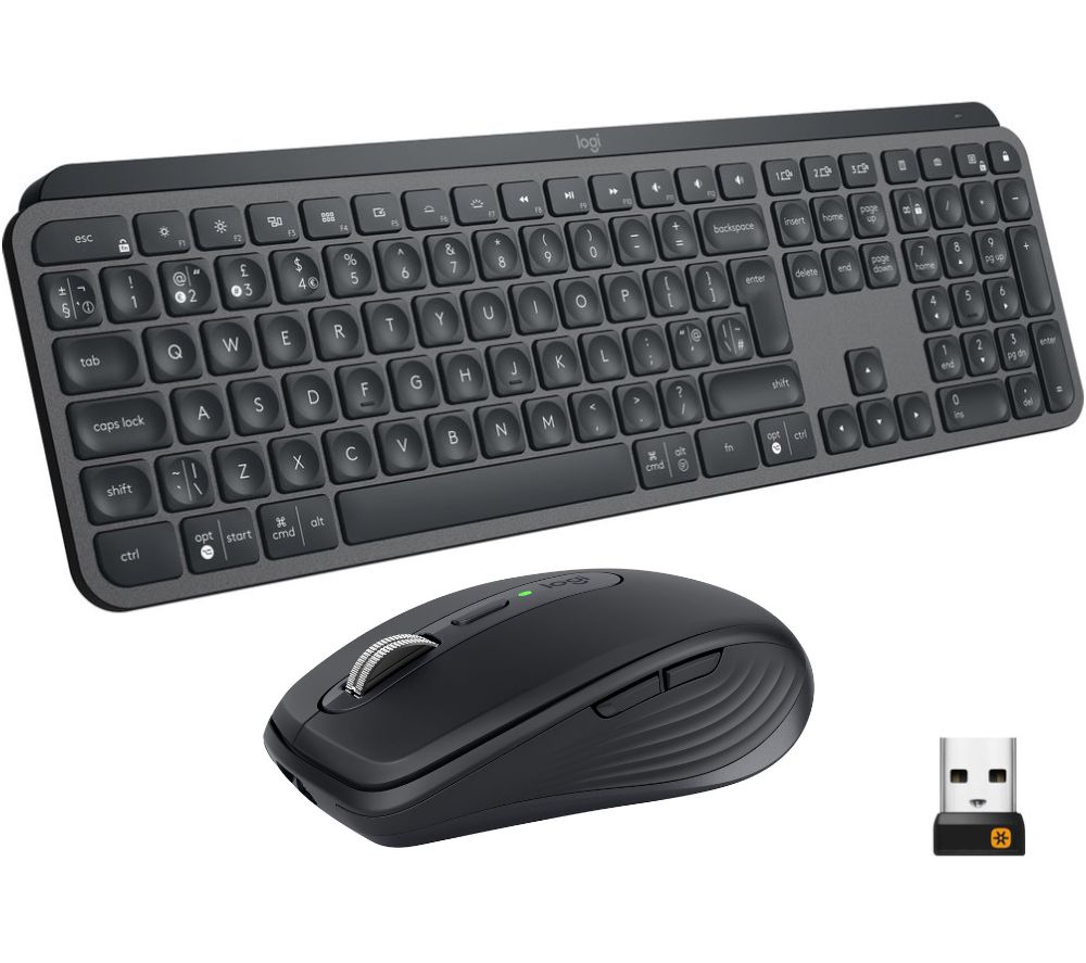 MX Keys & MX Anywhere 3 Wireless Keyboard & Mouse Bundle - Graphite