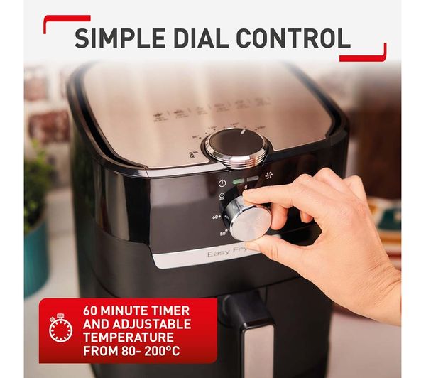 EY501827 TEFAL Easy Fry 2in1 Classic EY501827 Air Fryer Black Currys Business