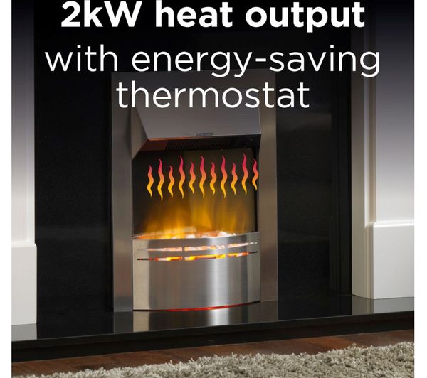 DIMPLEX Dakota DKT20 Electric Fireplace - Stainless Steel - DKT20 ...