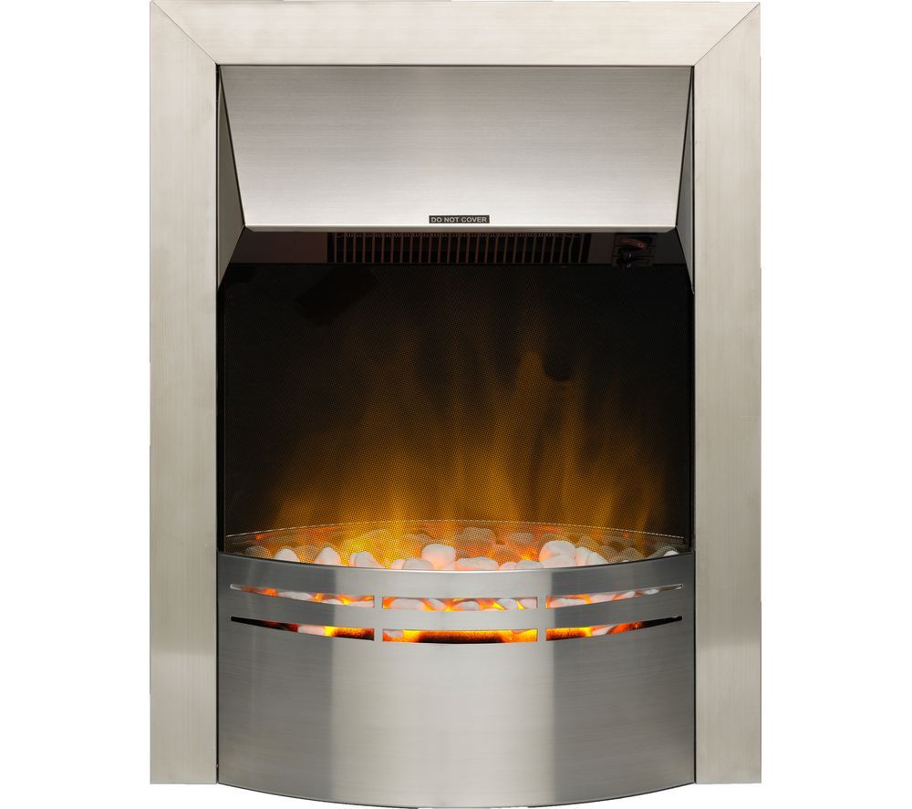 Dakota DKT20 Electric Fireplace - Stainless Steel