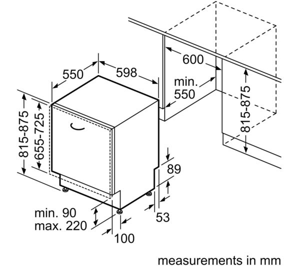 S353ITX02G NEFF N30 S353ITX02G Fullsize Fully Integrated Dishwasher