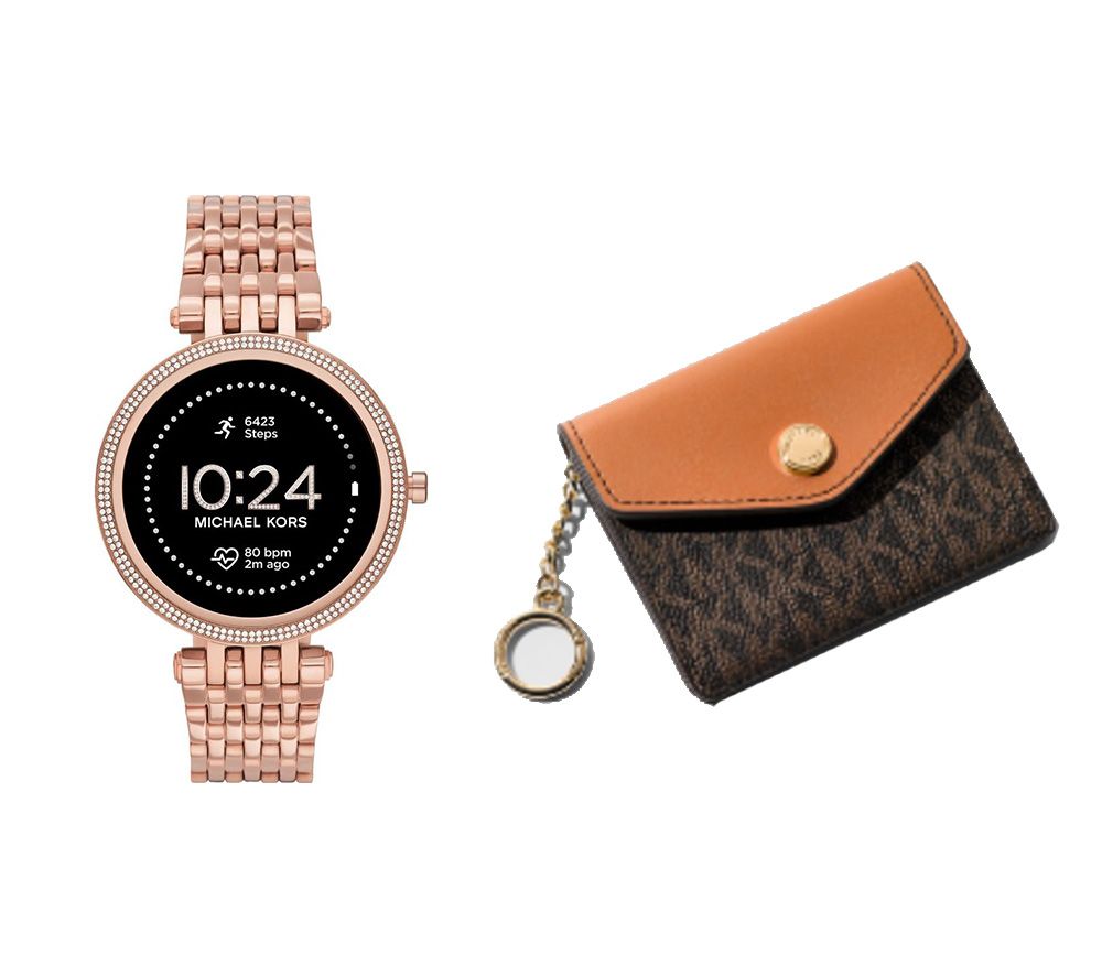 MICHAEL KORS Darci Gen 5E MKT5128 Smartwatch & Coin Purse Bundle review