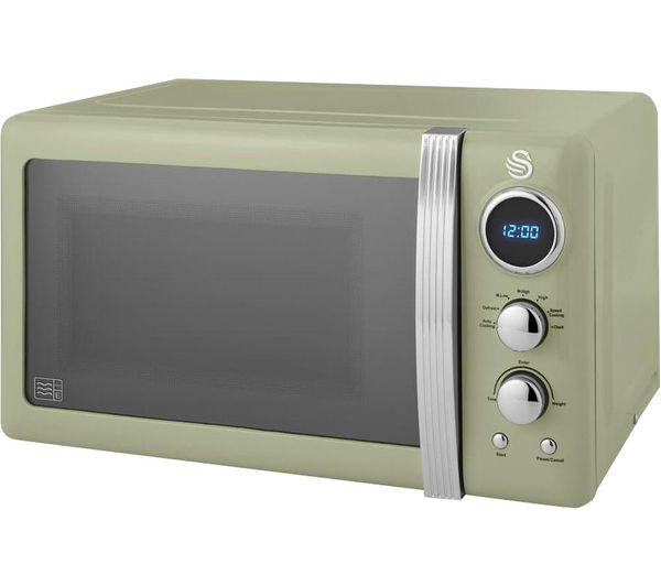 Swan Retro Sm22030lgn Solo Microwave Green