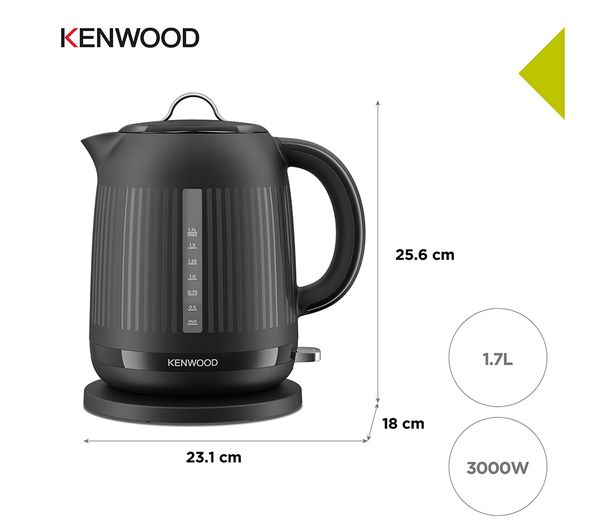 0W21010015 KENWOOD Dawn ZJP09.000BK Jug Kettle Midnight Black