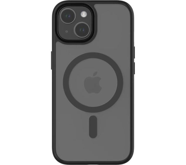 QDOS HYBRID SOFT + SNAP MagSafe iPhone 15 Case - Clear & Black