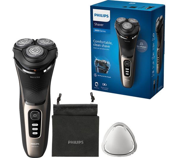 S3242/12 PHILIPS Series 3000 S3242/12 Wet & Dry Rotary Shaver Black
