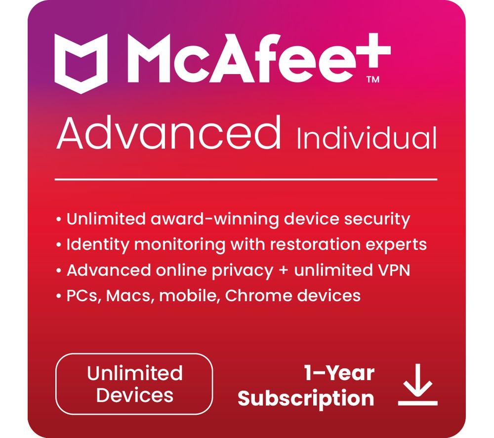 Plus Advanced Individual - 1 year (auto-renewal) for unlimited devices (download)