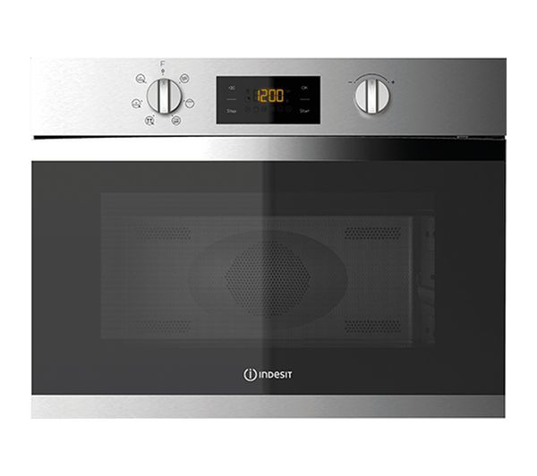 Indesit Aria Mwi 3443 Ix Uk Built In Microwave With Grill Stainless Steel