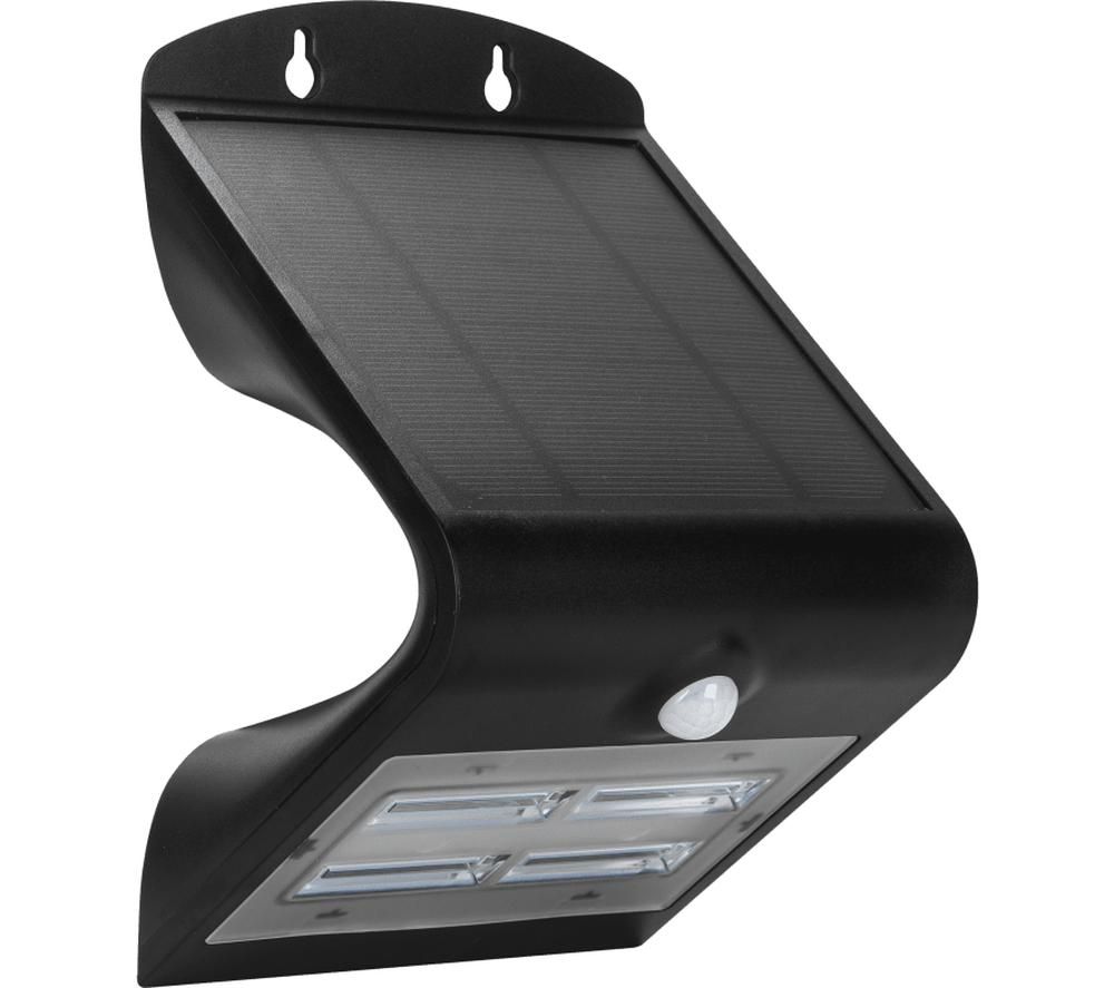 Solar Guardian Outdoor LED Wall Light - Black