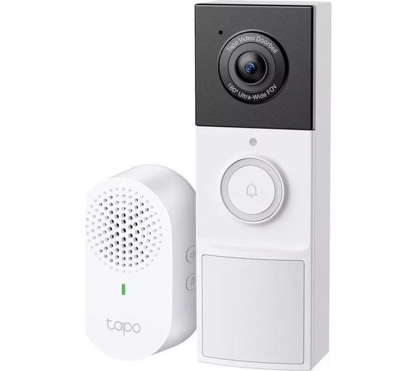 Tp Link Tapo D210 2k 3 Mp Wifi Video Doorbell With Chime White