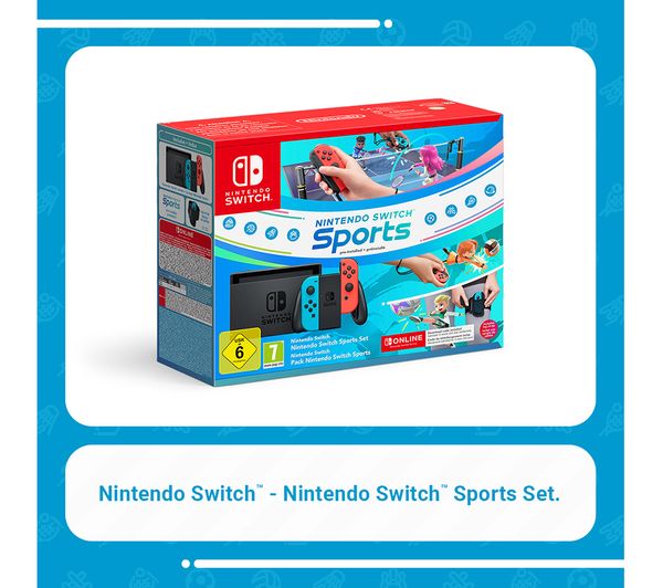NINTENDO Switch Neon Red & Blue, Sports & Nintendo Switch Online