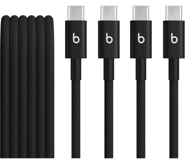 Beats Usb C To Usb C Woven Cable 15 M Bolt Black Pack Of 2
