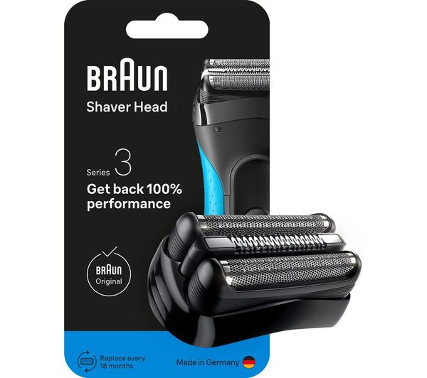 Braun Series 3 Electric Shaver Original Replacement Head Black 21b