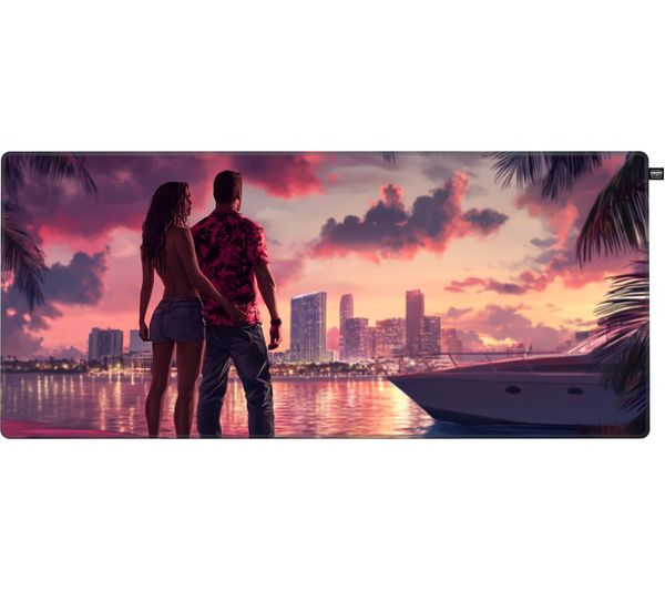 An image of CHERRY XTRFY GP5 Miami Sunset Gaming Mouse Mat - Multicolour, XL
