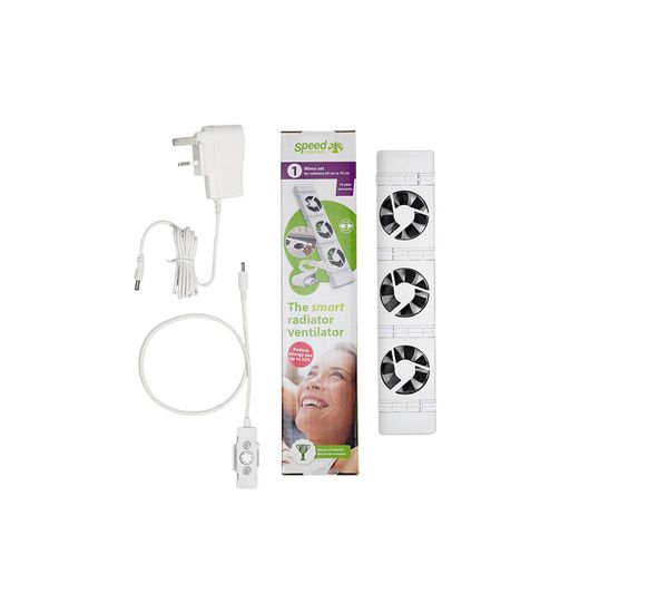 An image of SPEEDCOMFORT Mono Set Smart Radiator Fan - White