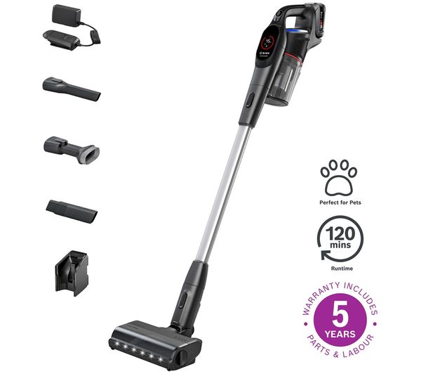 An image of BOSCH Unlimited 9 BCS932GGB Dual Battery Cordless Vacuum Cleaner - Graphite
