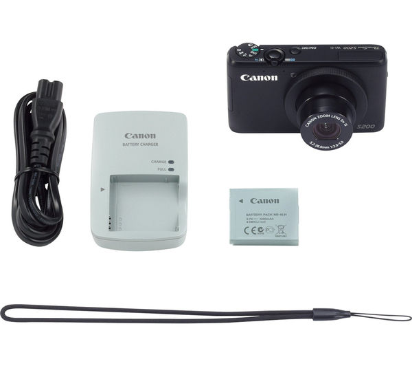 CANON PowerShot S200 High Performance Compact Camera - Black