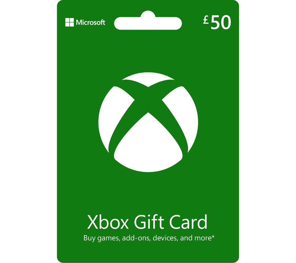 MICROSOFT Xbox Gift Card - £50