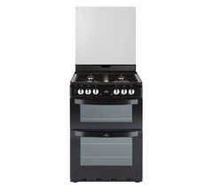 NEW WORLD 601DFDOL 60 cm Dual Fuel Cooker - Black