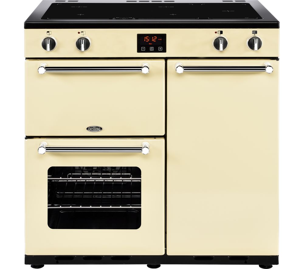 Buy BELLING Kensington 90 cm Electric Induction Range Cooker - Cream