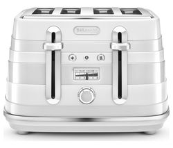 DELONGHI Avvolta CTA4003W 4-Slice Toaster - White