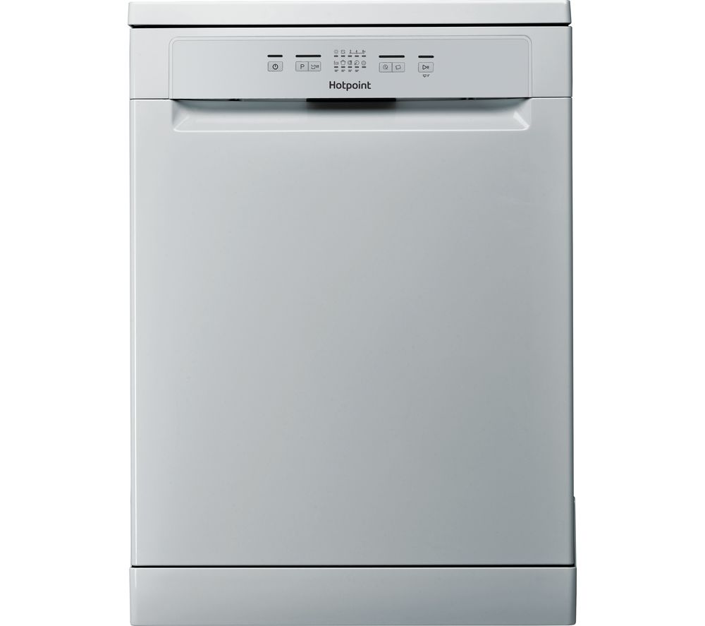 HOTPOINT Aquarius HFC 2B19 SV UK Full-size Dishwasher - Silver, Silver