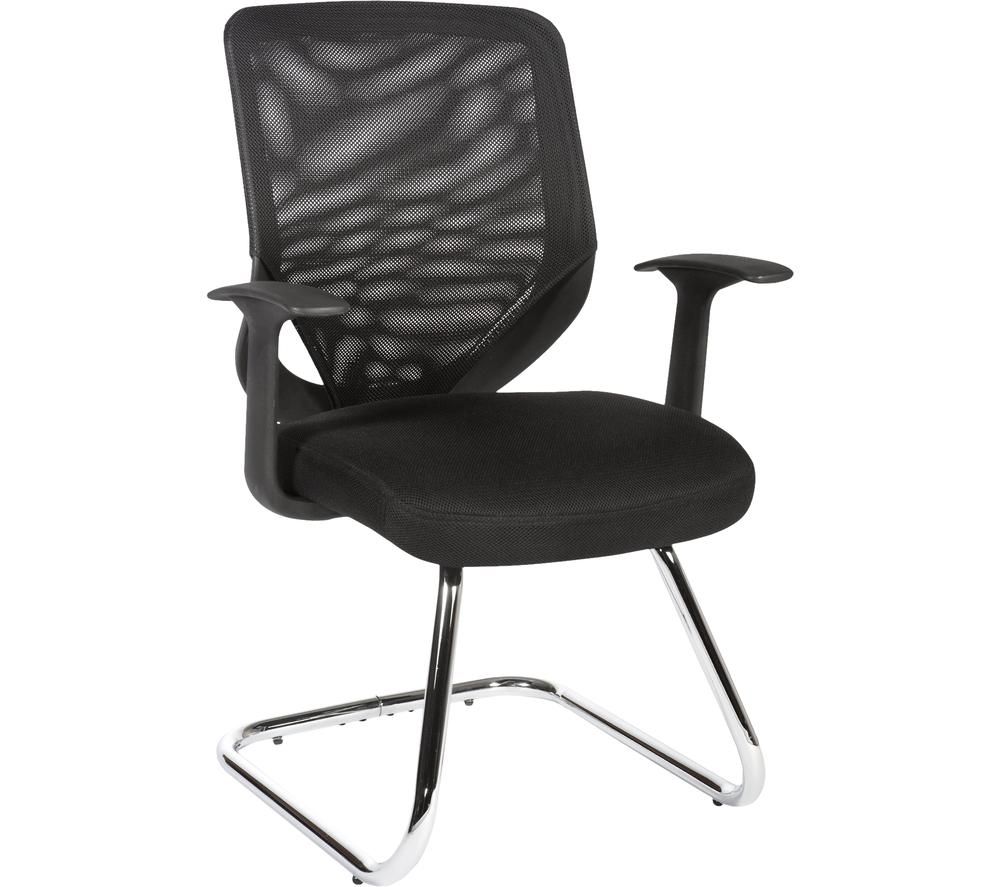Nova Mesh Fabric Visitor Chair - Black