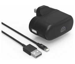 GP-010-BLK USB Charger & Lightning Cable - 1 m